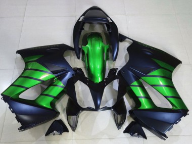 Großhandel Honda VFR 800 Motorrad Verkleidung 2002-2013 - Grun Matt Schwarz