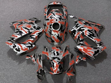 Großhandel Honda VFR 800 Motorrad Verkleidung 2002-2013 - Rot Camouflage