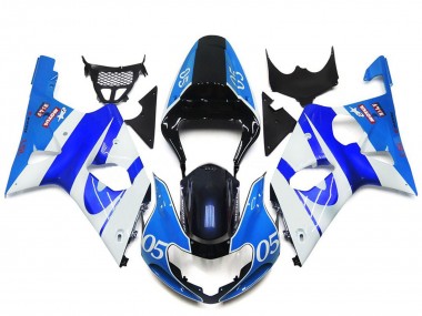 Großhandel Suzuki GSXR 1000 Motorrad Verkleidung 2000-2002 - Blau Weiss Schwarz 05