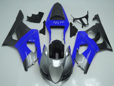 Großhandel Suzuki GSXR 1000 Motorrad Verkleidung 2003-2004 - Blau Silber Schwarz