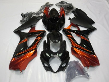 Großhandel Suzuki GSXR 1000 Motorrad Verkleidung 2007-2008 - Orange Schwarz