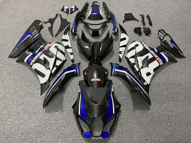 Großhandel Suzuki GSXR 1000 Motorrad Verkleidung 2017-2024 - Carbonfaser Stil Blau