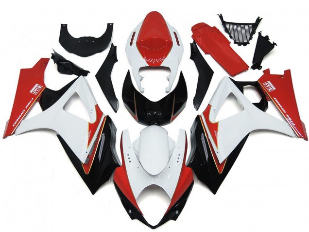 Großhandel Suzuki GSXR 1000 Motorrad Verkleidung 2007-2008 - Weiss Rot Schwarz
