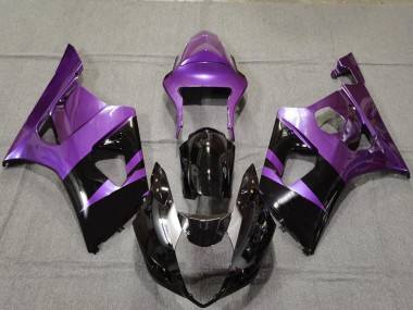 Großhandel Suzuki GSXR 1000 Motorrad Verkleidung 2003-2004 - Lila Glanzendes Schwarz