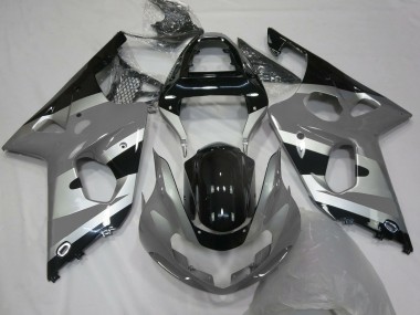 Großhandel Suzuki GSXR 1000 Motorrad Verkleidung 2000-2002 - Grau Silber Glanzendes Schwarz OEM Stil