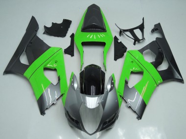 Großhandel Suzuki GSXR 1000 Motorrad Verkleidung 2003-2004 - Grun Silber Schwarz