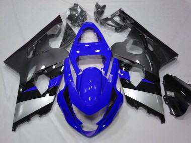 Großhandel Suzuki GSXR 600 / GSXR 750 Motorrad Verkleidung 2004-2005 - Blau Silber Grau Schwarz