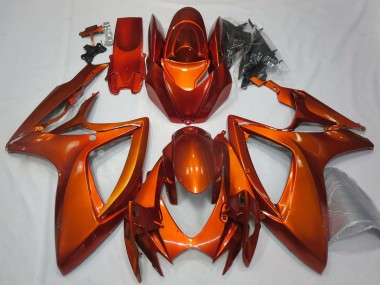 Großhandel Suzuki GSXR 600 / GSXR 750 Motorrad Verkleidung 2006-2007 - Burnt Orange