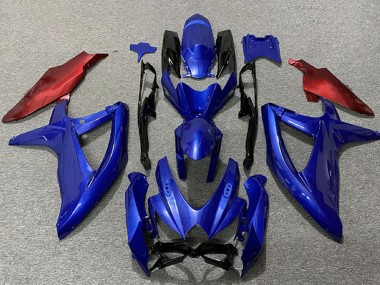 Großhandel Suzuki GSXR 600 / GSXR 750 Motorrad Verkleidung 2008-2010 - Blau Rot