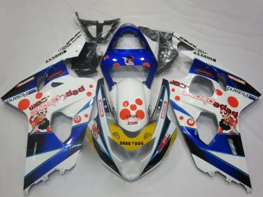 Großhandel Suzuki GSXR 600 / GSXR 750 Motorrad Verkleidung 2004-2005 - Weiss Blau Rot Gelb Schwarz Dunkel Dog