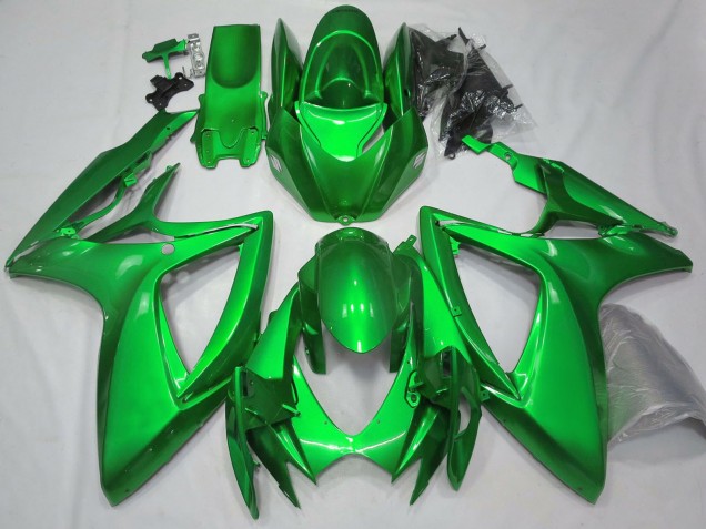 Großhandel Suzuki GSXR 600 / GSXR 750 Motorrad Verkleidung 2006-2007 - Glanzendes Grun Schlichtes