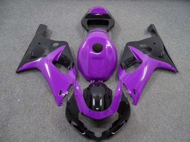 Großhandel Suzuki GSXR 600 / GSXR 750 Motorrad Verkleidung 2001-2003 - Lila Glanzendes Schwarz