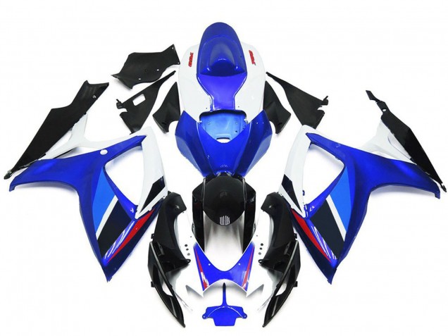 Großhandel Suzuki GSXR 600 / GSXR 750 Motorrad Verkleidung 2006-2007 - Blau Weiss Rot Glanzendes Schwarz OEM Stil