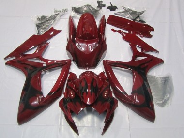Großhandel Suzuki GSXR 600 / GSXR 750 Motorrad Verkleidung 2006-2007 - Kastanienbraun Rot