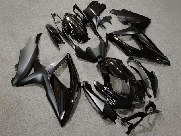 Großhandel Suzuki GSXR 600 / GSXR 750 Motorrad Verkleidung 2008-2010 - Glanzendes Schwarz Matt Schwarz