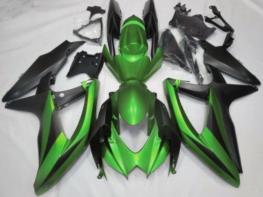 Großhandel Suzuki GSXR 600 / GSXR 750 Motorrad Verkleidung 2008-2010 - Grun Matt Schwarz