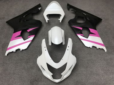 Großhandel Suzuki GSXR 600 / GSXR 750 Motorrad Verkleidung 2004-2005 - Weiss Rosa Matt Schwarz