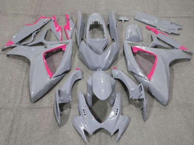 Großhandel Suzuki GSXR 600 / GSXR 750 Motorrad Verkleidung 2006-2007 - Nardo Grau und Rosamen