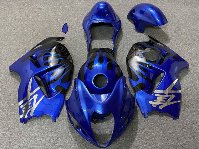 Großhandel Suzuki GSXR 1300 Motorrad Verkleidung 1996-2007 - Dunkel Blau und Schwarz