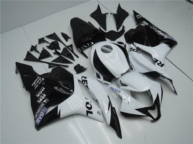 Großhandel Honda CBR600RR Motorrad Verkleidung 2009-2012 - Weiss Glanzendes Schwarz Repsol