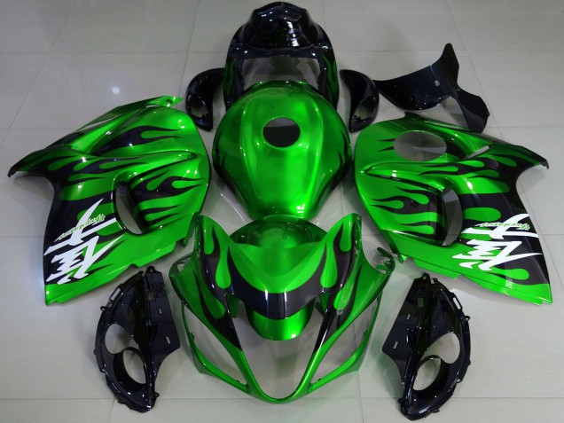 Großhandel Suzuki GSXR 1300 Motorrad Verkleidung 2008-2020 - Glanzendes Grun Schwarz