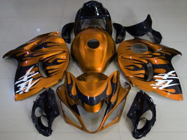 Großhandel Suzuki GSXR 1300 Motorrad Verkleidung 2008-2020 - Glanzendes Orange Schwarz