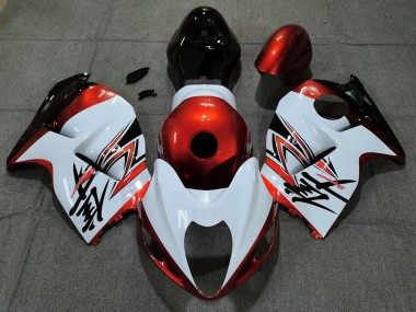 Großhandel Suzuki GSXR 1300 Motorrad Verkleidung 1996-2007 - Weiss Orange