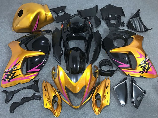Großhandel Suzuki GSXR 1300 Motorrad Verkleidung 2008-2020 - Gold Rosa Schwarz