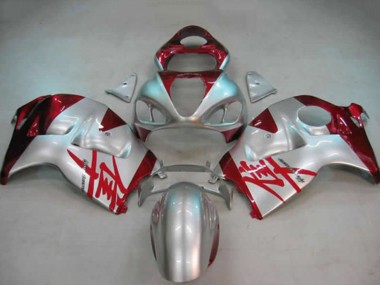Großhandel Suzuki GSXR 1300 Motorrad Verkleidung 1996-2007 - Silber Rot