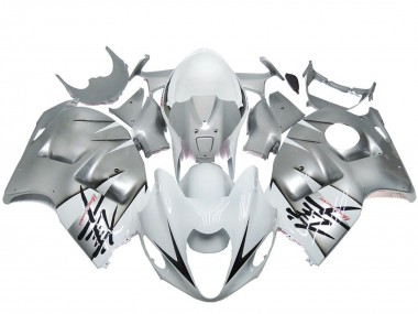 Großhandel Suzuki GSXR 1300 Motorrad Verkleidung 1996-2007 - Silber Weiss OEM Stil