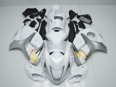 Großhandel Suzuki GSXR 1300 Motorrad Verkleidung 2008-2020 - Weiss Silber Gelb