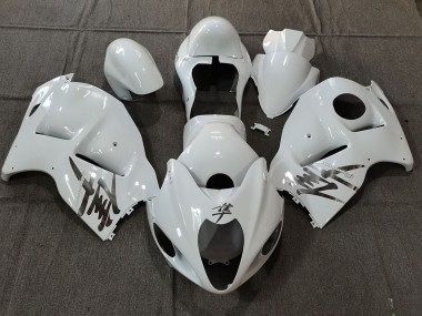 Großhandel Suzuki GSXR 1300 Motorrad Verkleidung 1996-2007 - Weiss OEM Stil mit Silber Aufkleber