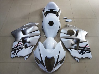 Großhandel Suzuki GSXR 1300 Motorrad Verkleidung 1996-2007 - Weiss Silber