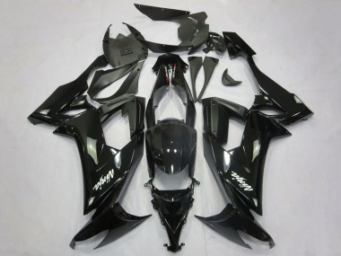 Großhandel Kawasaki ZX10R Motorrad Verkleidung 2008-2010 - Glanzendes Schwarz Matt Schwarz Weiss Aufkleber