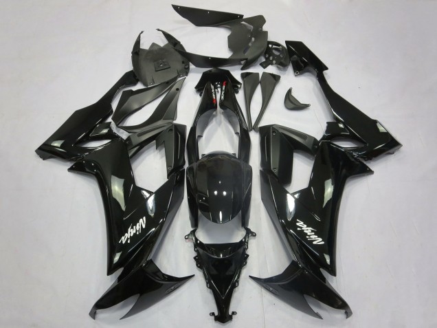Großhandel Kawasaki ZX10R Motorrad Verkleidung 2008-2010 - Glanzendes Schwarz Matt Schwarz Weiss Aufkleber