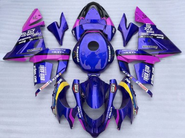 Großhandel Kawasaki ZX10R Motorrad Verkleidung 2004-2005 - Blau und Rosa Trick Star