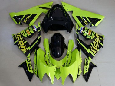 Großhandel Kawasaki ZX10R Motorrad Verkleidung 2004-2005 - Massgeschneidert Hohe Sichtbarkeit Gelb