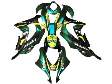 Großhandel Kawasaki ZX10R Motorrad Verkleidung 2016-2020 - Wald Grun Gelb Hai 46