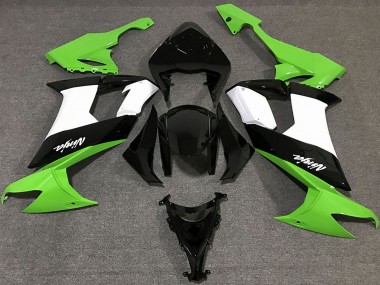 Großhandel Kawasaki ZX10R Motorrad Verkleidung 2008-2010 - Grun Weiss Schwarz