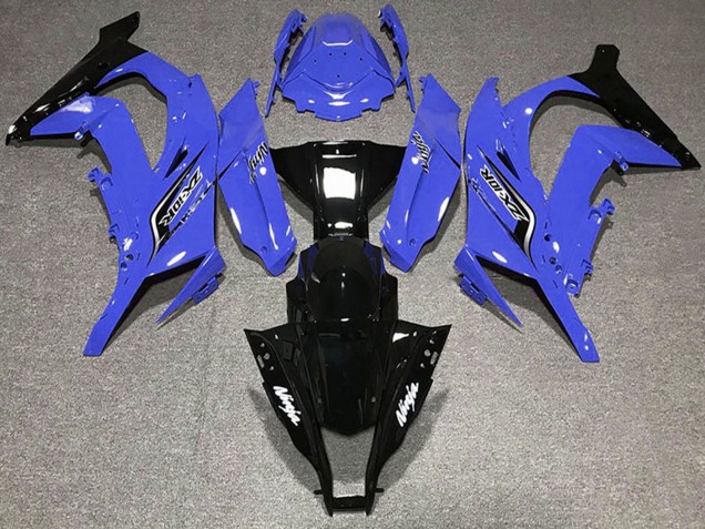 Großhandel Kawasaki ZX10R Motorrad Verkleidung 2011-2015 - Blau Glanzendes Schwarz
