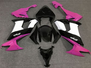 Großhandel Kawasaki ZX10R Motorrad Verkleidung 2008-2010 - Glanzendes Rosa Schwarz und Weiss