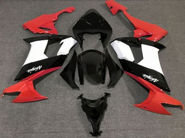 Großhandel Kawasaki ZX10R Motorrad Verkleidung 2008-2010 - Glanzendes Rot Schwarz und Weiss