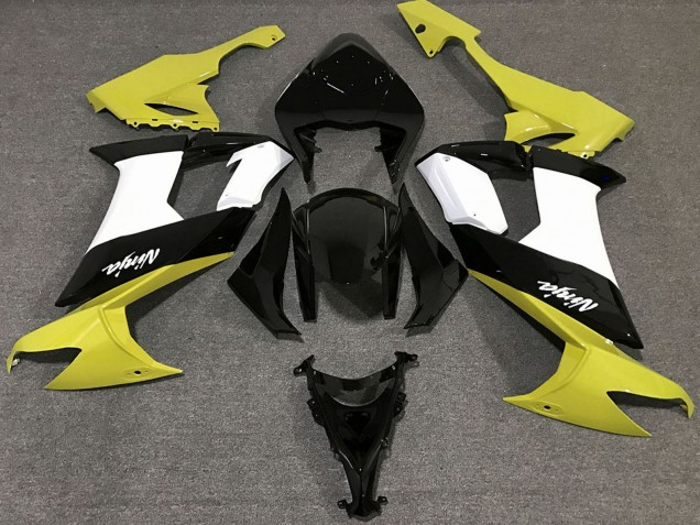 Großhandel Kawasaki ZX10R Motorrad Verkleidung 2008-2010 - Glanzendes Gelb Schwarz und Weiss