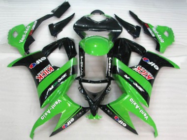 Großhandel Kawasaki ZX10R Motorrad Verkleidung 2008-2010 - Grun Schwarz Rot Kick Elf Vent-Axia