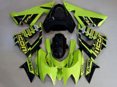 Großhandel Kawasaki ZX10R Motorrad Verkleidung 2004-2005 - Hohe Sichtbarkeit Gelb und Schwarz