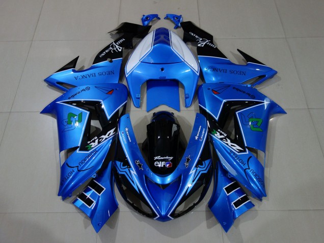 Großhandel Kawasaki ZX10R Motorrad Verkleidung 2006-2007 - Flussiges Blau Glanzendes Schwarz