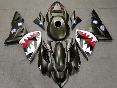 Großhandel Kawasaki ZX10R Motorrad Verkleidung 2004-2005 - Military Grun Hai