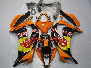 Großhandel Kawasaki ZX10R Motorrad Verkleidung 2011-2015 - Orange Gelb Glanzendes Schwarz Red Bull