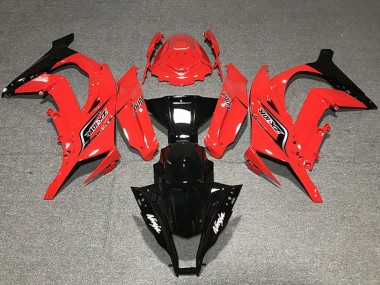 Großhandel Kawasaki ZX10R Motorrad Verkleidung 2011-2015 - Rot Glanzendes Schwarz