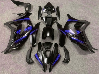 Großhandel Kawasaki ZX10R Motorrad Verkleidung 2016-2020 - Matt Schwarz Blau Ninja